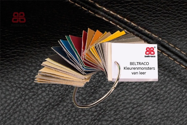 Beltraco Kleurenring met kleurenmonsters van leer