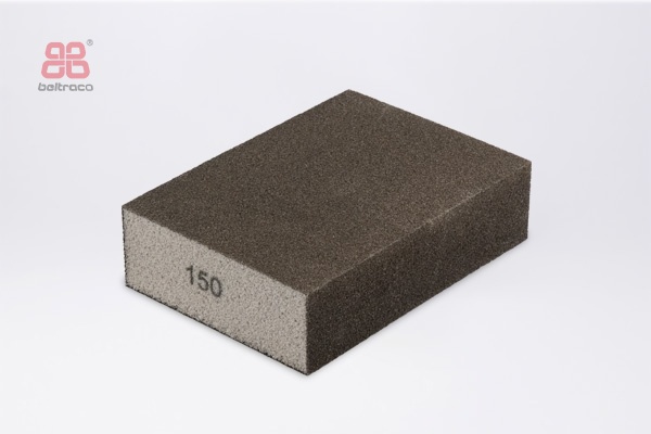Schuurblok, schuurkorrel 150=P280, aluminiumoxide korrel, zeer fijn